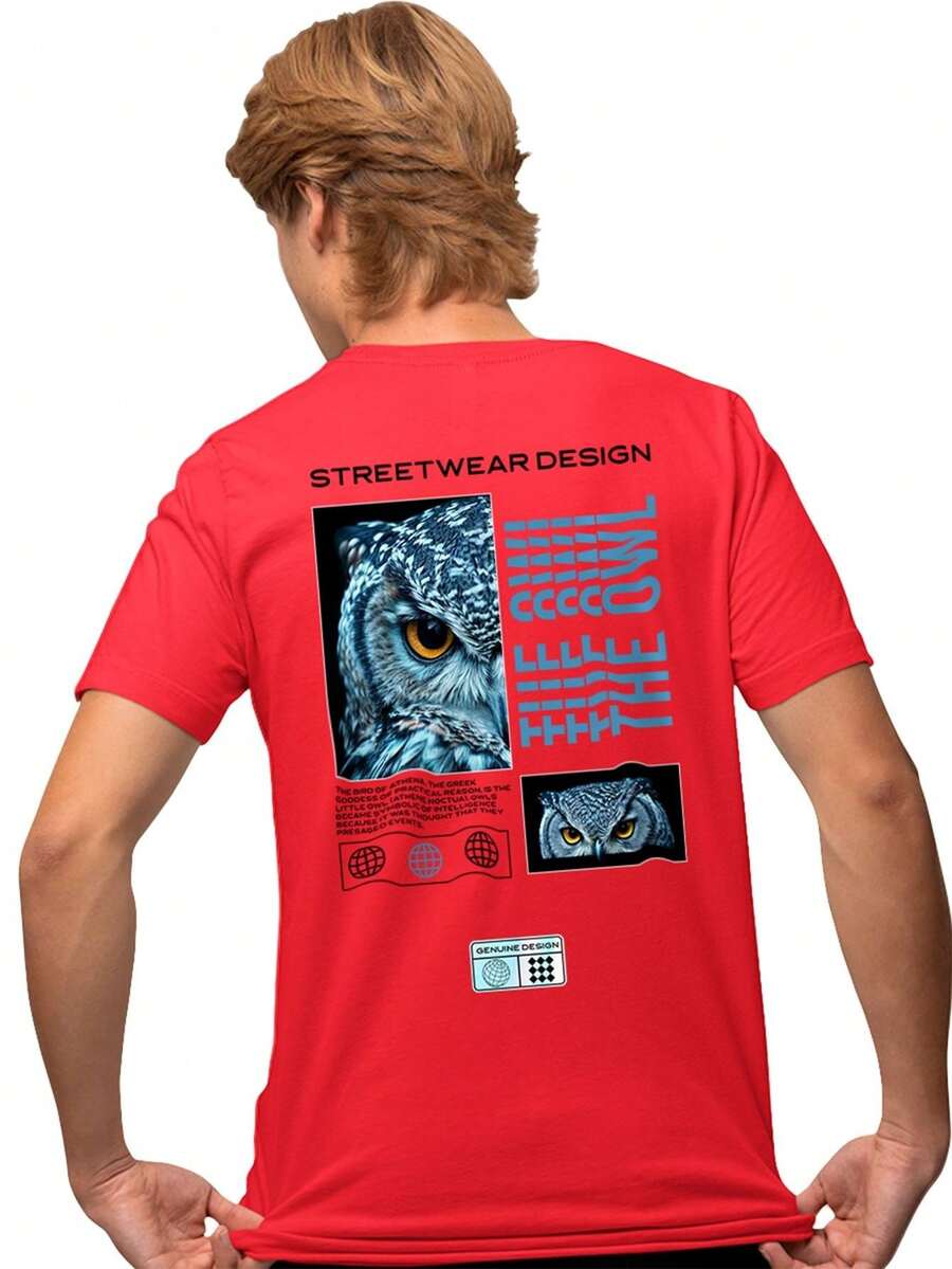 Men T-Shirts - Red - View 1