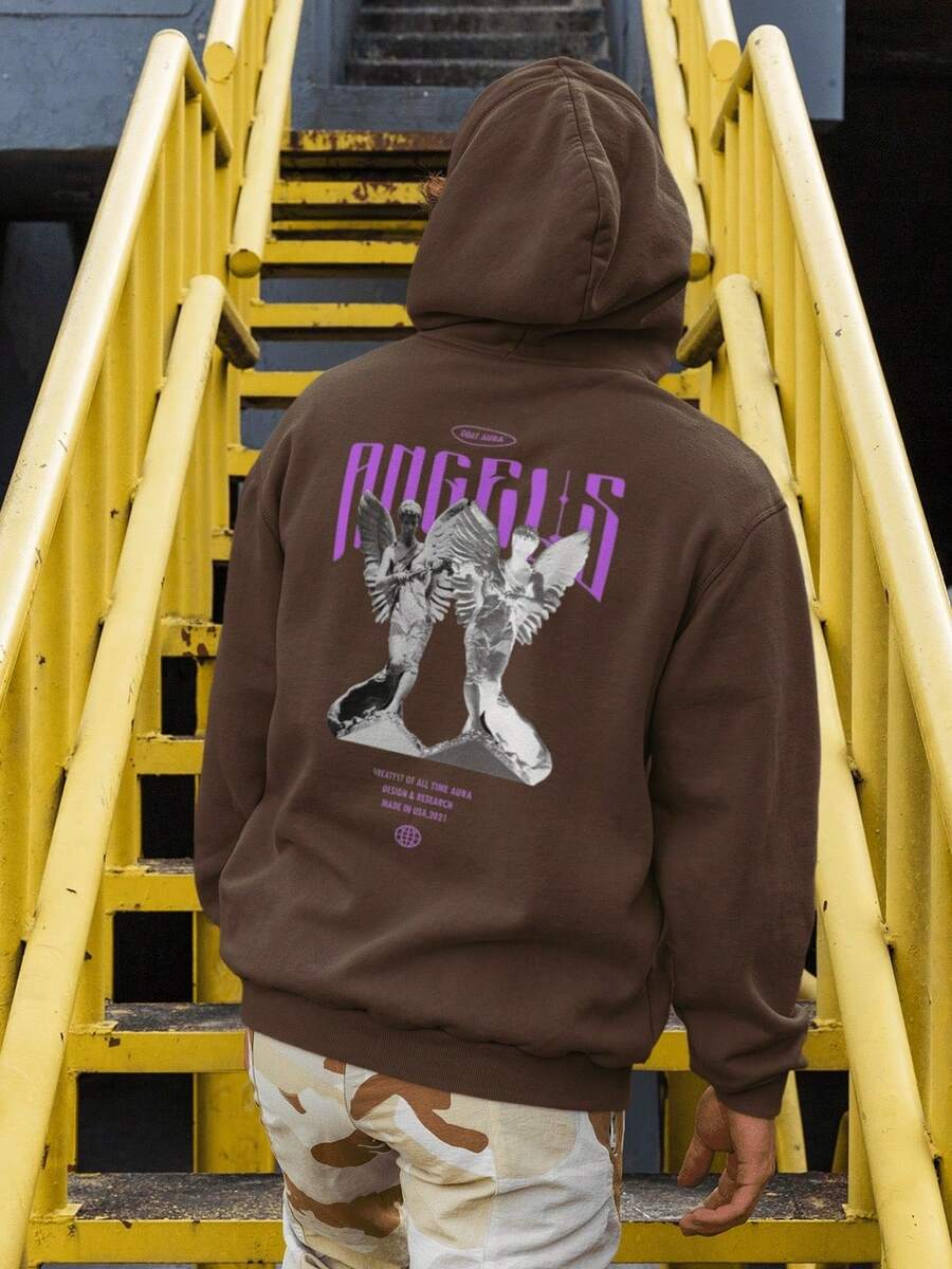 Men Sweatshirts - 鏽棕色 - 查看 1