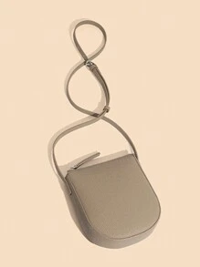 Royal Bagger Mini Crossbody Bag, Genuine Leather Cell Phone Purse, Women's Zipper Saddle Bag