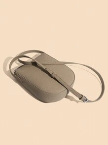 Royal Bagger Mini Crossbody Bag, Genuine Leather Cell Phone Purse, Women's Zipper Saddle Bag