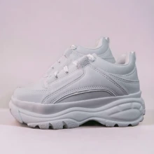 Women Wedge Sneakers - 白色 - 查看 2