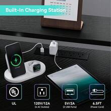 62" L Shaped Gaming Desk With Power Outlet And LED Lights,Computer Desk With USB Ports,L Shape Desk With Full Monitor Stand & Storage Shelves,Corner Desk Gaming Desk,Home Office Desk - 黑色 - 查看 4