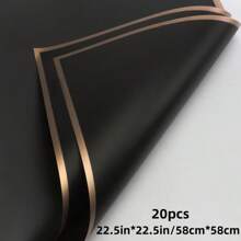 1 套/20 张花卉包装纸、情人节礼品包装纸、玻璃纸、哑光防水纸、节日派对装饰包装纸、返校情人节 - 多色 - 查看 4