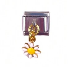 1 pieza Componente de pulsera de  de acero inoxidable al estilo de ojo maligno de Italia lindo y desmontable adecuado para la construcción de bricolaje