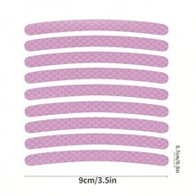 40pcs Car Wheel Hub Reflective Sticker Set, Colorful Night Light Decorative Stripe Sticker, Pink 20pcs+Purple 20pcs - Pink + Purple - View 4