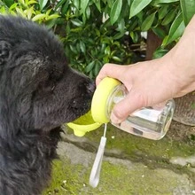 300毫升便攜式寵物水瓶，室外旅行用飲水杯帶掛繩，適用於小型和中型貓狗，寵物用品 - 彩色 - 查看 6