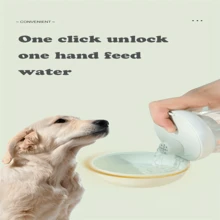 300毫升便攜式寵物水瓶，室外旅行用飲水杯帶掛繩，適用於小型和中型貓狗，寵物用品 - 彩色 - 查看 5