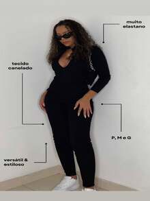 Women Jumpsuits - 黑色 - 查看 3