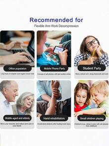 Fidget Cube Toys De 12 Caras Cubo Antiestres, Descompresión - Naranja - Ver 5