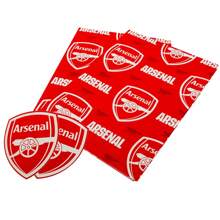 Arsenal FC Text Gift Wrap (Red/White) - Red - View 1