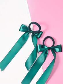 2pcs Girl's Polyester Long Ribbon Hair Ties, Fashionable And Personalized Cheapest Items Available, Movie Star Series Daily Dress Up Hair Accessories