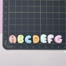 10/30/50pcs Mixed Multi-Color Resin Alphabet Letters, Flat Bottom, Mini ABCD English Style, For DIY Jewelry Making, Earrings, Phone Cases, Hair Accessories, Keychains, Charms Decoration