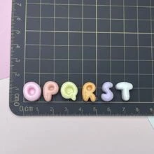 10/30/50pcs Mixed Multi-Color Resin Alphabet Letters, Flat Bottom, Mini ABCD English Style, For DIY Jewelry Making, Earrings, Phone Cases, Hair Accessories, Keychains, Charms Decoration