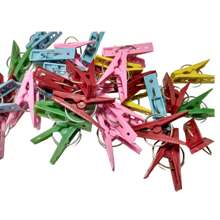 100 Pinzas Para Ropa De Colores Mixtos Pinza Para Tendedero Excelente Calidad, pinzas de ropa de plástico Elija - Multicolor - Ver 3