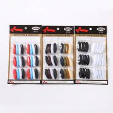 24 件女士塑料彩色别针头套别针胸针围巾夹披肩扣配饰女款 - 彩色 - 查看 6