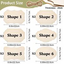 2 Packs Custom Polygonal Wood Signs - Personalized Wood Signs | Custom Polygonal Wood Signs Personalized Wooden Hanging Blank Wooden Signs | Wooden Sign Supplies | Make Your Own Sign | Wooden Signs To Hang On Tree Branches, Door Panels, Pet Houses, And Can Customize The Name