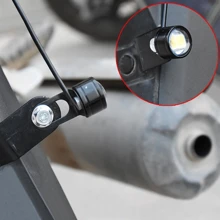 1 对彩色频闪 LED 鹰眼灯 5630 3SMD 日间行车灯 DRL 后视镜前信号灯适用于摩托车 - 白色 - 查看 4