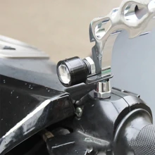 1 对彩色频闪 LED 鹰眼灯 5630 3SMD 日间行车灯 DRL 后视镜前信号灯适用于摩托车 - 白色 - 查看 5