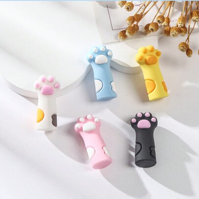 3pcs Silicone Pacifier Protective Cover, Tweezers Cap And Nail Clippers Shell Pedicure Tool Set