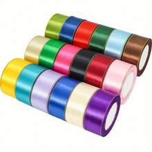 4cm Double Gold-Edged Satin Ribbon For Cake Favor Boxes Packaging Decoration, Wedding Party Ribbon - Multicolor - View 11