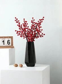 1 个塑料花瓶，牢不可破的花瓶创意家居装饰适用于婚礼派对节日、装饰品、礼品、家居装饰、万圣节装饰、装饰品、厨房装饰 - 黑色 - 查看 6