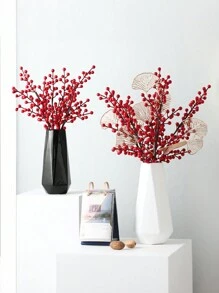 1 个塑料花瓶，牢不可破的花瓶创意家居装饰适用于婚礼派对节日、装饰品、礼品、家居装饰、万圣节装饰、装饰品、厨房装饰 - 黑色 - 查看 8