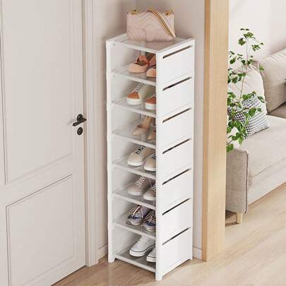 This Is A Multi-Layer Single-Row Shoe Rack For Home Use, Suitable For Shoe Storage In Living Rooms And School Dormitories. It Can Be Freely Assembled And Is A Great Home Decoration.