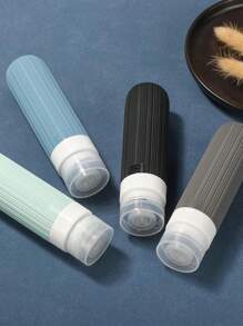 4入組盥洗用旅行瓶，防漏旅行瓶，矽膠可擠壓容器，附盥洗用袋，防漏可裝液體隨身旅行配件，適用於化妝品洗髮水或乳液，客廳，款式顏色和部分配件隨機發送 - 彩色 - 查看 8