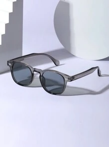 1副复古经典铆钉菱形装饰女士时尚太阳镜，黑色大理石纹，蓝灰色，适合夏季、所有季节、户外、通勤，小猫眼镜框 - 彩色 - 查看 8