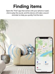 Trình theo dõi GPS mini màu hồng Tương thích với Apple Thẻ thông minh Tìm ứng dụng của tôi Thiết bị theo dõi trình tìm kiếm tương thích Bluetooth cho chìa khóa hệ thống iOS Túi ví - Hồng - Xem 5