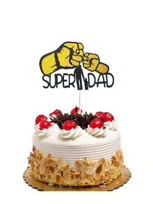 10pcs, Father's Day Cake Toppers, Dad's Birthday/Father's Day Cake Decorations "Best Dad"Super Dad""Cool Dad"And"Love YOU Dad"For Father's Birthday Party - 10pcs Cake Toppers - View 5