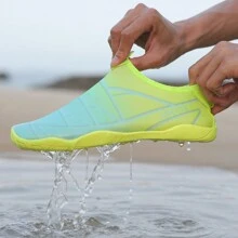 1 Đôi giày Aqua nhẹ màu gradient cho nữ, giày thể thao dưới nước chống trượt, giày lội nước ngoài trời cổ thấp để lặn với ống thở, bơi lội, lướt sóng, bãi biển, kỳ nghỉ, cắm trại, tiệc tùng - Màu xanh Bạc hà - Xem 6