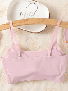 3pcs Seamless Sports Racerback Wireless Bras With Removable Pads, Runs Small, Please Order One Size Up For Women