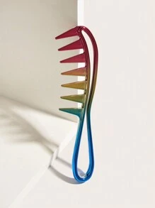 Peigne à dents larges pour coiffure pompadour, peigne rétro pour le volume, 1 peigne en forme d'arête de poisson ajouré antistatique, brosse à cheveux, brosse Denman, peigne à dents larges, brosse démêlante anti-nœuds pour cheveux mouillés, peigne à dents larges démêlant, brosse à cheveux, peigne, outils pour cheveux, produits et accessoires capillaires pour les essentiels de voyage du salon de coiffure et de beauté - Noir - Voir 23