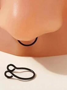 Fake Nose Ring For Women Men Clip On Nose Ring Fake Piercing Stainless Steel Geometric Nose Rings Jewelry Gifts For Women Men Teen Boys Girls - Fake Nose Ring - View 3