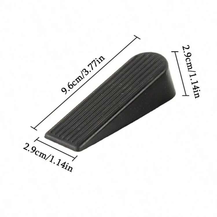 1 pieza Tope de puerta de goma, Tapón de puerta sin perforación, Abrazadera de puerta para niños, Cuña de puerta para el hogar, baño, oficina, mejor regalo para cumpleaños y graduación - Multicolor - Añade 3