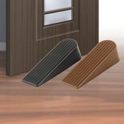1pc Rubber Door Stopper, Punch-Free Door Plug, Child Door Clamp, Door Wedge For Home Bathroom Office Best Gifts Birthday Graduation