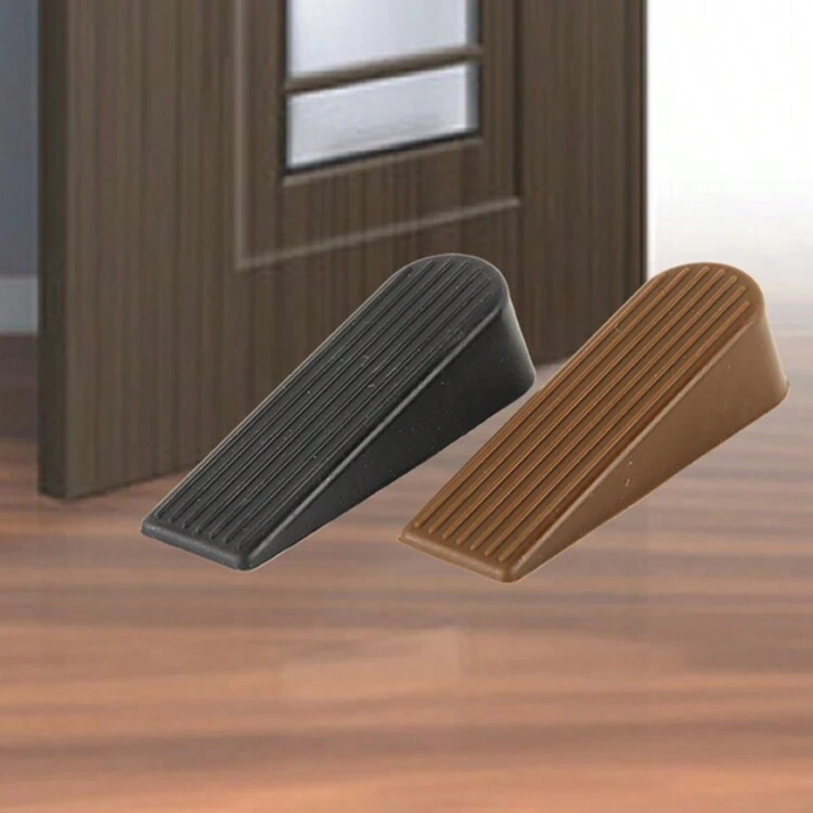 1 pieza Tope de puerta de goma, Tapón de puerta sin perforación, Abrazadera de puerta para niños, Cuña de puerta para el hogar, baño, oficina, mejor regalo para cumpleaños y graduación - Multicolor - Añade 1