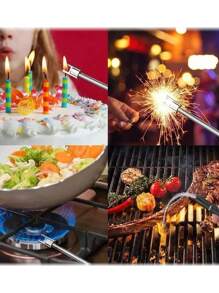 Encendedor Eléctrico De Plasma A Prueba De Viento Para Cocina, Velas Y Camping Con Recarga USB - Negro - Ver 9