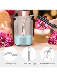 Encendedor Eléctrico De Plasma A Prueba De Viento Para Cocina, Velas Y Camping Con Recarga USB - Negro - Ver 10