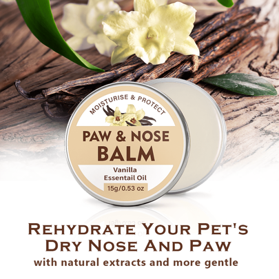 ORIMINOPET Paw And Nose Balm For Dogs And Cats - Natural Formula, Vanilla Scent - 0.53 Oz(15g)