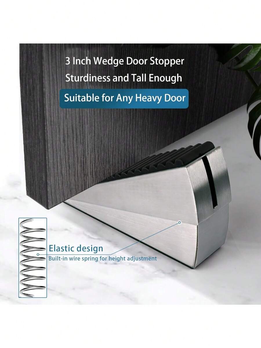 1pc Strongest Large Door Stopper Heavy Duty Door Stop Wedge Tall Door