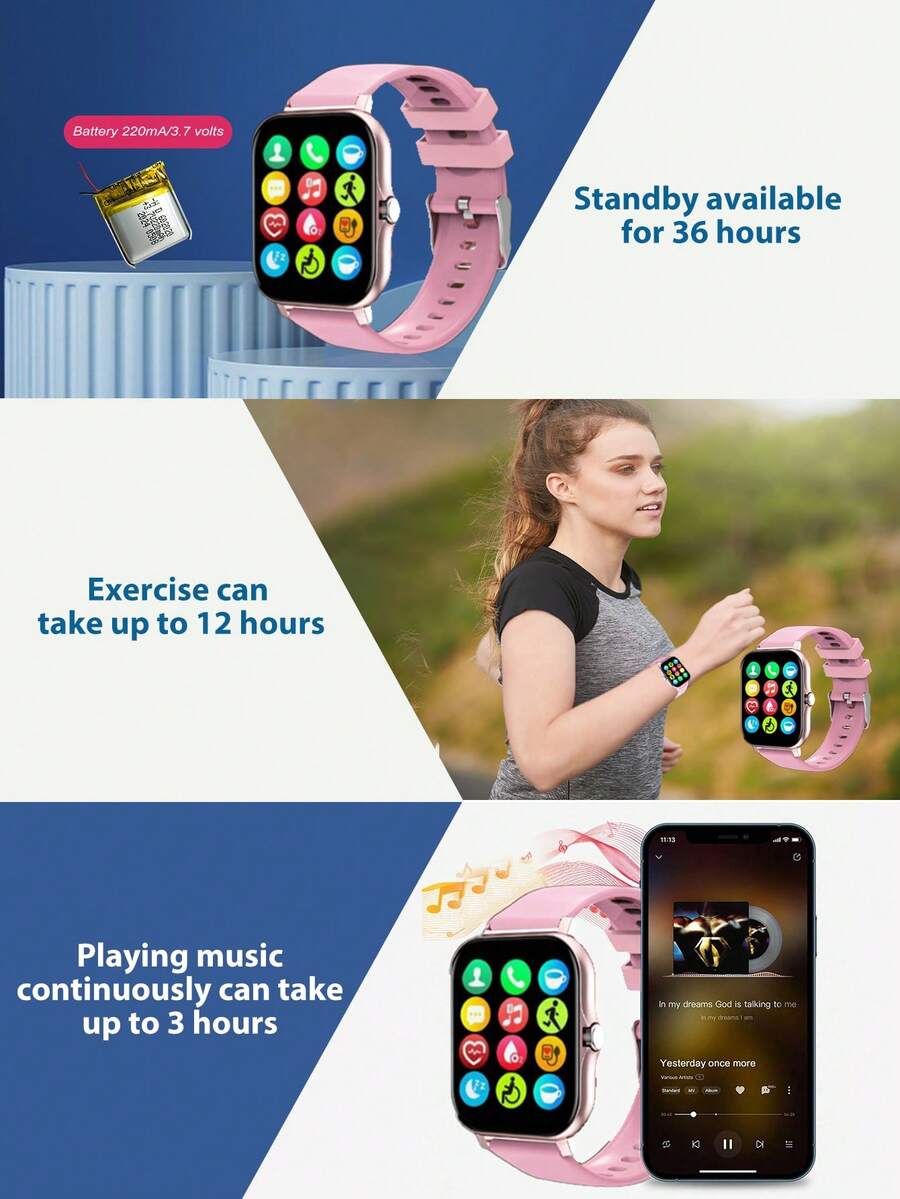 Sporty Smart Watches,Smart Watch For Women With High Definition Screen Smartwatch With 1.68 Inch