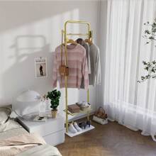 重型转角衣架大理石底座独立式家用酒店衣帽架，春季、简约、夏季顶级衣帽架返校旅行必需品房间装饰、家居装饰、卧室装饰收纳整理和存储