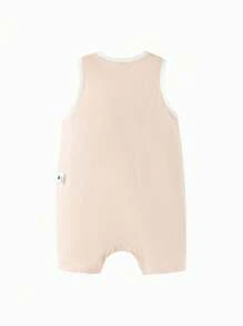 mini bala Summer Unisex Baby Girl Cloud Soft Antibacterial One-Piece Clothes Baby Breathable Crawling Clothes - Pink - View 5