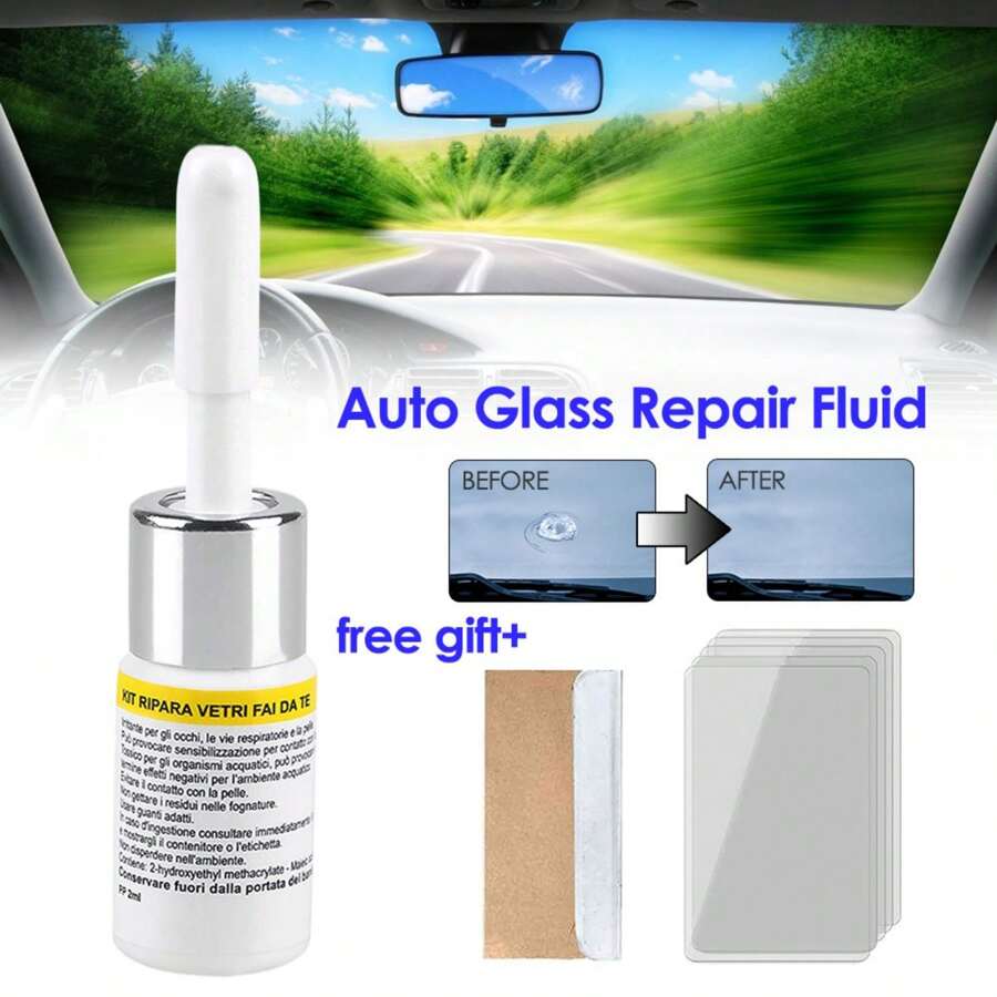 Easypie Selection 1pc Auto Glass Repair Tool Windscreen Crack Scratch Repairer Glass Repair Fluid,Car Accessories