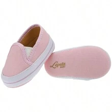 Baby Girl Slip On Sneakers, Easy To Put On, Soft, Comfortable, Elegant - Hồng - Xem 2