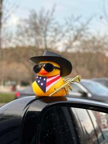 1 pieza adorna lindo con forma de pato para el tablero del automóvil, accesorio para el interior del coche - Multicolor - Ver 2