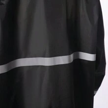 Men's Separated Raincoat & Rain Pants Set, Waterproof Riding Clothing, Motorcycle Raincoat - Black - View 5