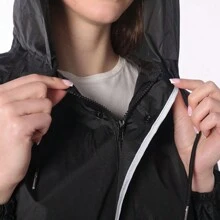 Men's Separated Raincoat & Rain Pants Set, Waterproof Riding Clothing, Motorcycle Raincoat - Black - View 6